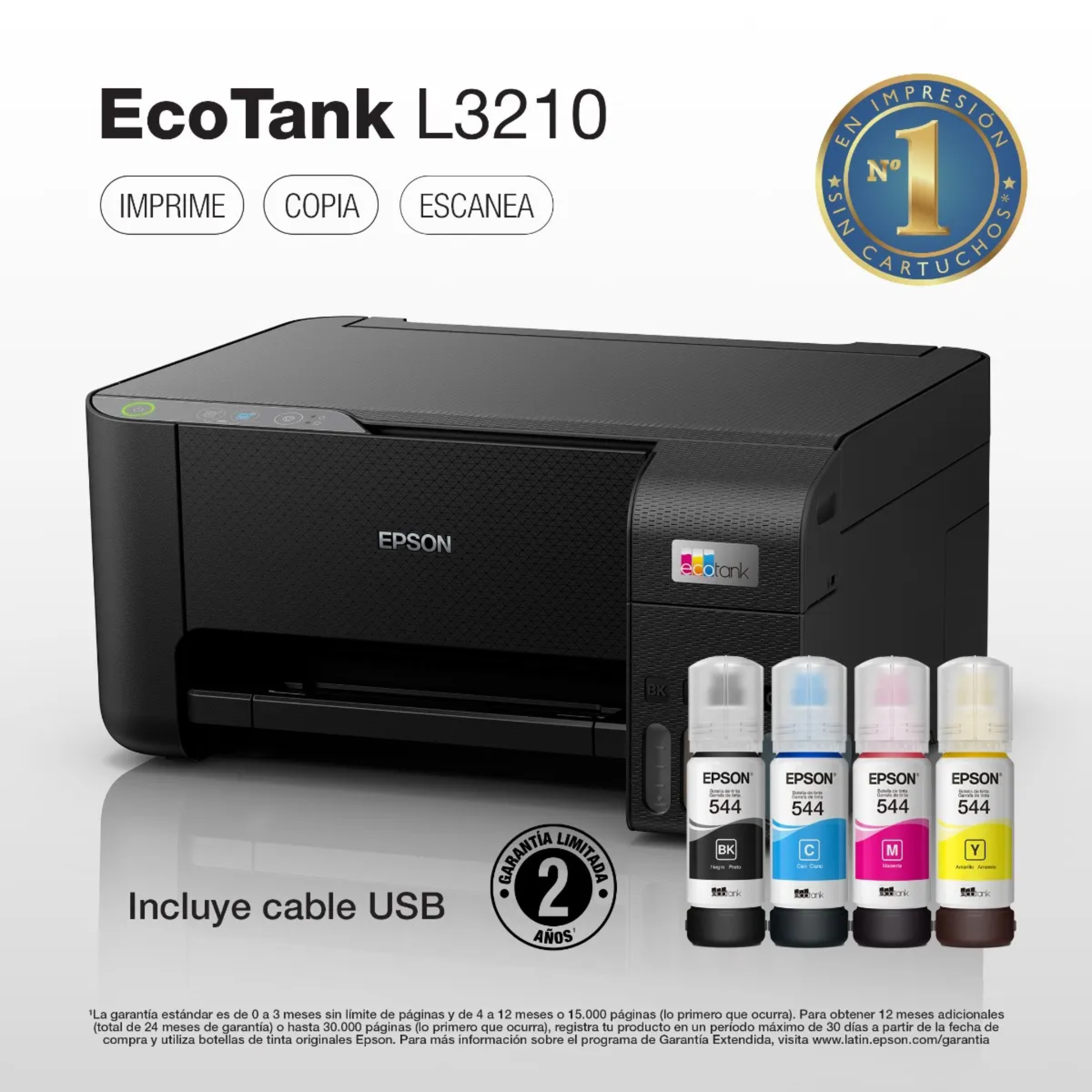 Impresora Multifuncional Epson Ecotank a Color L3210
